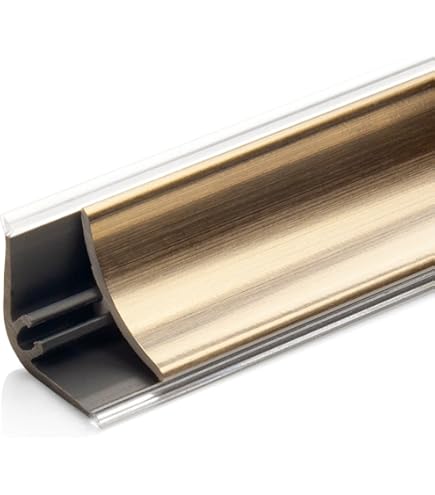 DQ-PP 3 m afdekstrip | aluminium | 23 x 23 mm | pvc | gratis schroeven | keukenstrip werkblad