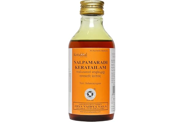 Kottakkal Ayurveda Nalpamaradi Keratailam - 200 Ml, Enriched With Herbal Ingredients For Skin.