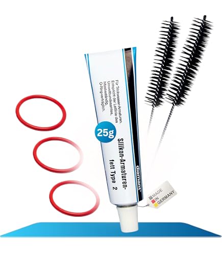 Kit D'entretien XL Pour Machines à Café Siemens EQ5-EQ8 & Bosch Vero - Graisse Silicone 25g, Joints, Brosses - 10