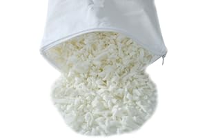 Nurtextil24 Latex Flocken Kissenfüllung 1kg 3kg 5kg Kissen Füllmaterial Bastelmaterial Plüschtiere Füllung Latex Schaumstoffflocken 1kg