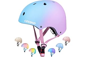 CELOID Kinder Fahrradhelm, Kleinkind Skateboard Helme für Alter 3-5-8-10-16 Jahre Jungen Mädchen, verstellbare Multi-Sport Fahrrad Skateboarding Fußball Roller Skating Roller