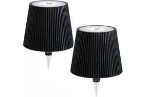 AIMARS Wireless Bottle Lamp, LED Wine Bottle Lamp, Rechargeable Touch Control Wireless Bottle Lampshade with 3 Color Temperatures, for Bedroom, Restaurant, Bar (Classic Black, 2-Pack)