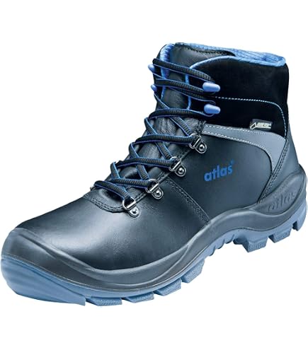 Atlas 34300s347, Scarpe Basse in Alluminio 565 XP ESD S3 W.10, Taglia 47 Unisex-Adulto, Nero e Blu EU