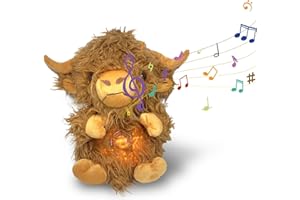 Hrjxfpt Soothing Koala Bear Arrily Calming Sleep Otter Anxiety Relief Koala Portable Plush Toy with Music Lights Rhythmic Breathing Motion Anxiety Relief Koala for Kids Adults Sales (Brown)