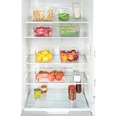 Market Door 3-Piece Unbreakable Ultra Durable Refrigerator Organizer Box Transparent Set (3 Size Box Set)