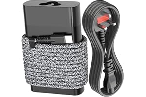 INZOFI New Slim 65W USB-C Charger Replacement for HP Spectre X360,Spectre,Elitebook X360 ProBook 640 G8,Chromebook 11 13 14 Elite x2 Envy 13 14 Dragonfly G3 G4 Travel Type C Laptop Power Adapter Cord UK Plug