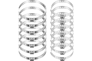 Tenbrachian 16 szt. zaciski do bagażnika CV i węża z stali nierdzewnej, regulowane metalowe opaski do sprzęgła