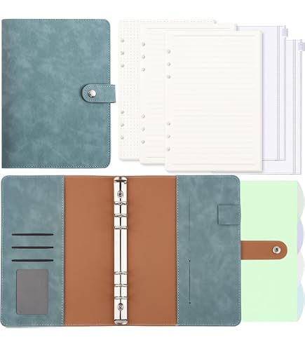 PALUDO 135 Feuilles A5 Quadrillé 6 Trous – Recharge Papier 100 GSM Pour Carnet, Agenda, Journal Rechargeable