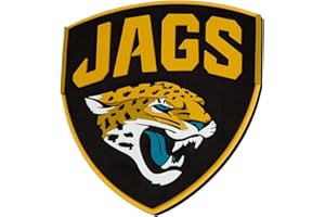 FANFAVE NFL Jacksonville Jaguars 3D-Wandschild aus Schaumstoff