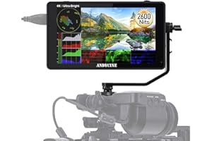 ANDYCINE C6 6 pollici 2600 nits HDR / 3D LUT Touch Screen Camera monitor 4K ingresso HDMI 1920X1080 Pannello IPS con histogramma Vectorscope