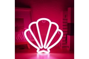 Horseneon Shell Neon Light Sign Rosa Neons Sign Neon Illuminated Sign Luci da parete Pub Decoration Lights For Man Cave Lights Neons Gift For Husband Wedding Birthday Party