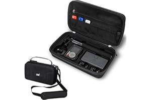 JJC EVA Hard Shell Osmo Action 5 Pro Case,Carrying Bag for DJI Osmo Action 5 Pro/4/3 with 3 Micro SD Card Cases & Shoulder Strap,Water Resistant Action5 Pro Adventure Combo Pouch Accessories for Travel