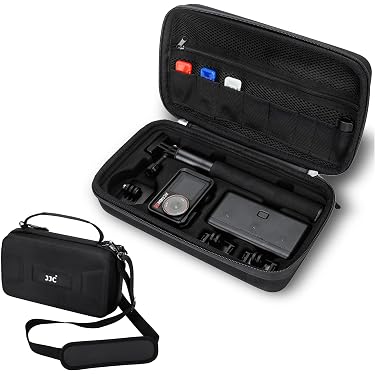 HSU Tragetasche Für Action-Kameras – Aufbewahrungstasche Für Hero 12–3 & Zubehör, Wasserabweisend, Größe L (33 X 22,3 Cm), Schwarz/Rot HSU Tragetasche GoPro Hero 12