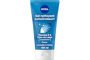 NIVEA - Gel Nettoyant Fraîcheur - Visage - Hydrate & Elimine Les Impuretés - Tonifie & Rafraîchit - Fleurs De Lotus & Hydramine - Peaux Normales À Mixtes - 150 ml