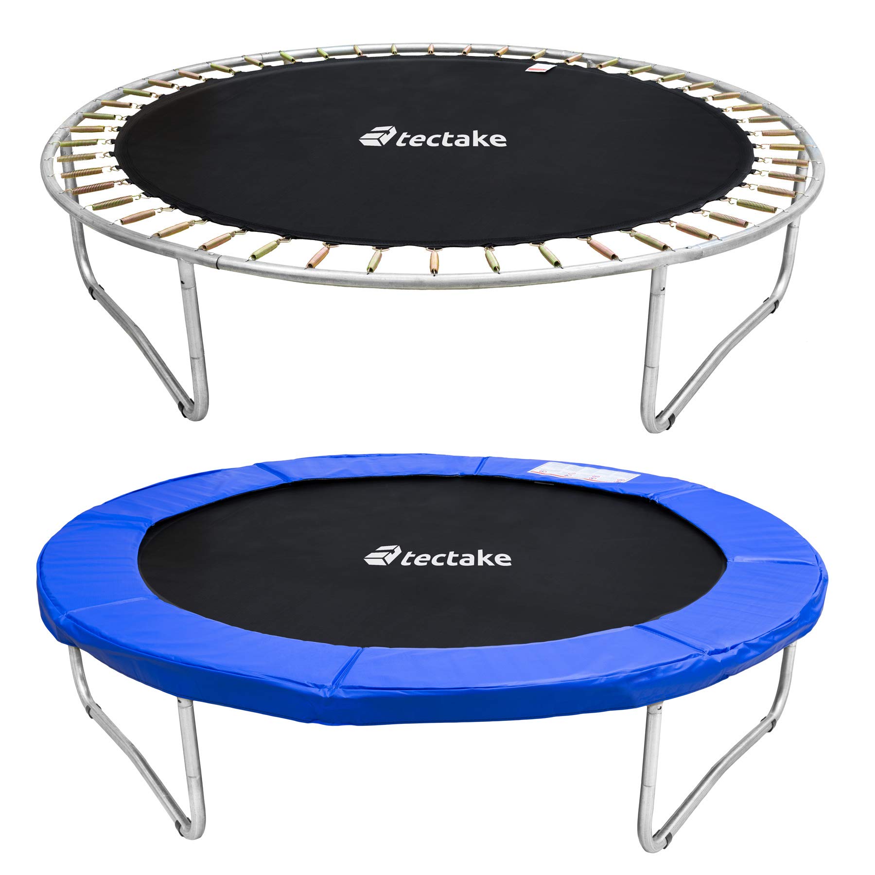 tectake-Trampoline-de-Jardin-Set-Complet-avec-Filet-de-Scurit-et-chelle-diverses-Tailles-au-Choix