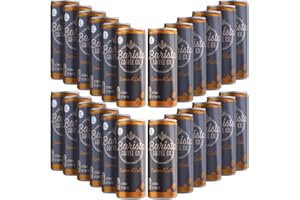 KOALAKOI 24x Barista Coffee Co Iced Canned Coffee Drink, Latte Caramel, Latte, Espresso - RRP Price Marked (24x250ml Caramel Latte)
