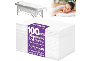 100 st engångslakan, massage spa-lakan, mjukt icke-vävt tyg massagebord lakan skyddande täcken för skönhetssalong, spa, massage, hotell, kosmetologer, 180 x 80 cm