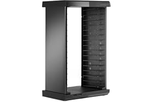 snakebyte Xbox One CHARGE:TOWER - Games Tower do przechowywania 15 gier i Blu rays - 2-krotny port USB/rozdzielacz USB do ładowania kontrolerów, gamepadów - czarny - dopasowany design Xbox