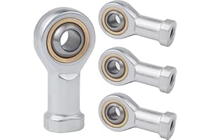 NAKUPENDA 4Pcs Femelle Extrémité de Tige Roulement d'extrémité de Tige Embouts de Tige Femelle Filetage à Extrémité de Tige Performance Embout à Rotule (M8)