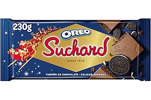 Suchard Oreo Turrón de Chocolate con Leche y Galleta Oreo - 230 g