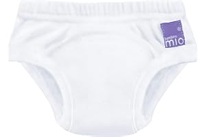 ‎BAMBINO MIO Bambino Mio, wiederverwendbare Töpfchen-Trainingshose für Jungen und Mädchen, Weiss, 3+ Jahre