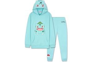 Pokémon Survêtement Enfant Garcon, Ensemble Jogging 2 Pièces avec Sweat a Capuche et Pantalon Survetement, Cadeau Garçon