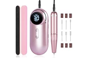 UNDREEM Ponceuse pour Ongles Professionnel 30000RPM, Lime a Ongle Electrique Nail Drill pour Pédicure Manucure, Puissante, Silencieuse pour Salon/Maison