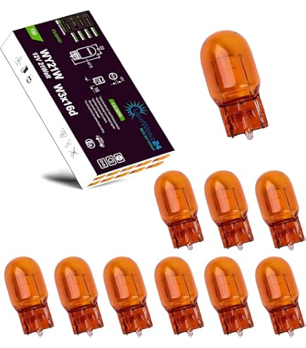 Lampadina Auto 12V 10W T13 - Per Frecce, Cruscotto E Luci Moto/Scoter - Arancione - Foto 2