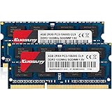 Kuesuny 8GB KIT (2X4GB) DDR3 1333MHz Sodimm Ram PC3-10600 PC3-10600S 1.5V CL9 204 Pin 2RX8 Dual Rank Non-ECC Unbuffered Memor