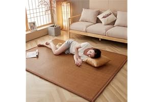GUOIOOI Materasso Tatami tradizionale giapponese, materasso da pavimento, materassi Futon Tatami in rattan naturale, tappetini da meditazione for pavimento, futon estivo traspirante for dormire, sedersi, yoga