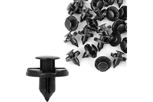 UXCELL sourcing map - 30 rivetti in plastica nera con foro da 8 mm