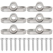 Lot De 6 œillets D'auvent Pour Camping-car - Acier Inoxydable, Montage Horizontal/vertical, Vis Incluses