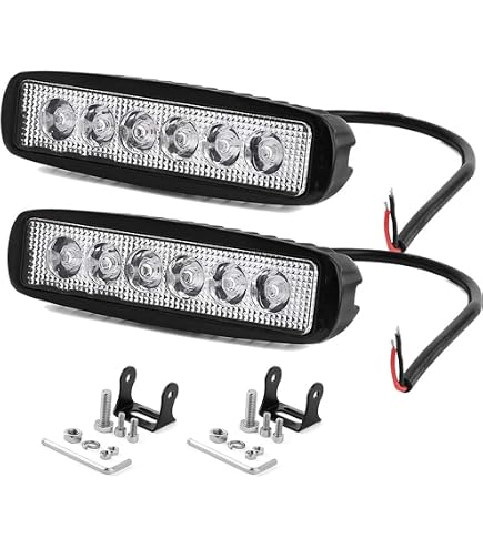 Phares De Travail LED 170W 12V - 6700 Lumens, IP67, Réglable 180° - Pour Tracteur, SUV, Quad, Engin