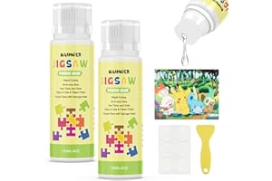 NAIMOER Puzzle Kleber 2pack, 240ml Diamond Painting Versiegelung mit Applikator Geeignet für Puzzle,Transparent mit Applikator Saver Versiegelung für Diamond Painting und Puzzle Zubehör