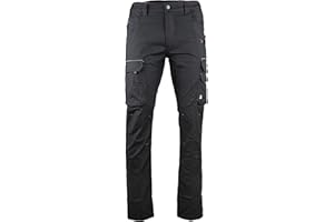LMA WORKWEAR 1880 - Pantalon de Travail Stretch - 1425 Basalte - Multipoches, Extensible - Idéal BTP, Artisanat - Entrejambe 83