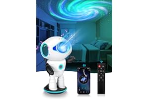 KONESKY Galaxy Projector 2.0 Projecteur ciel étoilé LED avec haut-parleur Bluetooth, projecteur ciel étoilé pour enfants avec télécommande et minuterie, veilleuse ciel étoilé, cadeau pour enfants, adultes