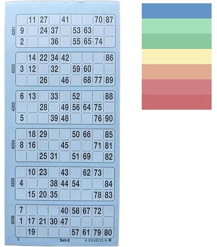 600 Tickets De Bingo 1 à 90 - Bloc Perforé Marron Pour Jeux De Société Ou Événements