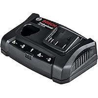 Bosch Professional 18V System Ladegerät GAX 18V-30 (je eine Ladebuchse für 12V & 18V Akku, USB Ladebuchse…