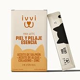 ivvi Skin &amp; Coat Essence for Cats with Salmon Oil and Algae, 30x15g | Functional Cream with Zinc and Collagen, Helps Skin and