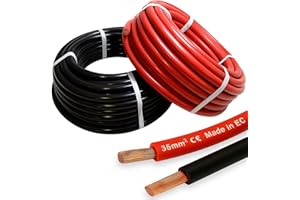 MKGT Hi-Flex 35mm² 240 Amp 2 AWG Automotive Starter/Inverter/Welding/Battery PVC Cable Wire (Red, 1 Metre)