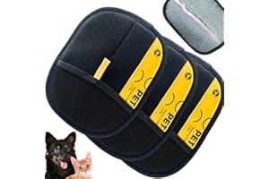 LUWOMENRE Lot de 3 Celery Pets Double- Yomi Gant de Toilettage Double Face, 2025 Nouveau Gant Poil Chat, Réutilisables Épilation Douce Et Antistatique, Grooming Gloves for Pet pour Chiens, Chats Et Chevaux