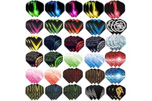 Ohaoduo 90 Unidades de Plumas para Dardos, Accesorios para Dardos, Plumas estándar, clásicas, para Dardos de Acero y Blandos, Forma estándar,