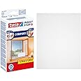 tesa Insect Stop COMFORT for Windows - Window Screen with Self-Adhesive Hook & Loop - Insect Mesh - in White, 170 cm x 180 cm