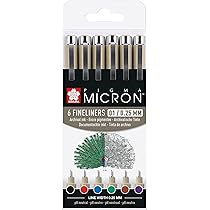 Pigma MICRON Fineliner Nero 0,25 Mm - Penna A Inchiostro Per Disegno Tecnico E Artistico - Foto 7
