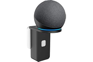 SPORTLINK ᴅᴏᴛ 4.ª & 5.ª generación (2022) Soporte de Pared para con Reloj - Wall Mount Mostrar ᴅᴏᴛ 4 & 5, Gestión de Cables Incorporada Ahorre Espacio para Cocina, Dormitorio, Baño (Negro)