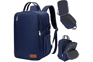 LOSSGA Sac 40x20x25 pour Ryanair Bagages Cabine Sac a Dos Voyage Bagage a Main Avion pour Easyjet Wizz Air Vueling Femme, Bleu