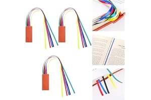 DIVINA VITAE 3 zakładki do książek, sztuczna skóra, zestaw 5 kolorowych wstążek, biblijne strony, zestaw do książek, do biura, czytania, papieru listowego, powieści