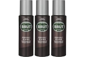 Brut Deodorant Body Spray Musk Long Duree 200ml THREE PACK