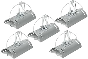 GRABACZ Trampa para Topos y Topillos – Trampa de Túnel Metálica, Reutilizable, Resistente a la Intemperie, Sin Veneno y Efica (5)