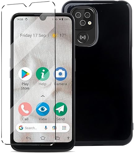 LMFULM® Case For Doro 8100 / Doro 8200 (6.09 Inch) PU Leather Case Magnetic Phone Protective Cover With Stand Holster Anti-Theft Brush Wallet Retro Scrub Purple